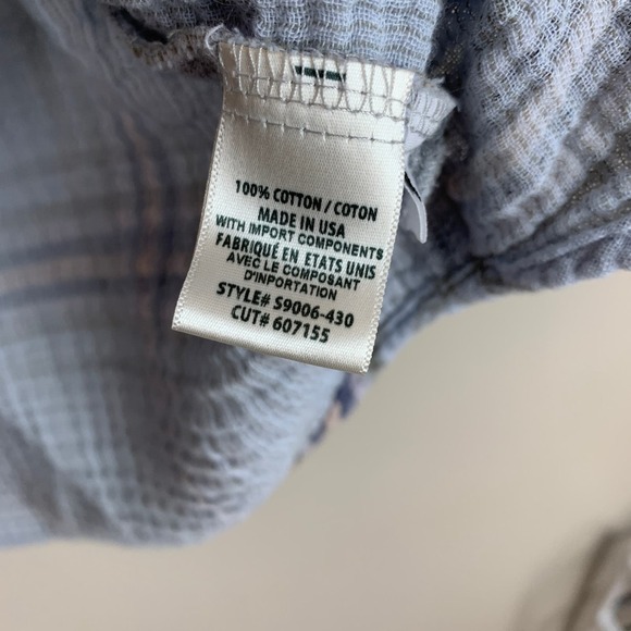 Cloth & Stone 100% Cotton Sleeveless Button Up Blouse Size Large - Picture 4 of 6